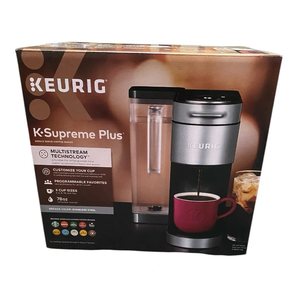 Keurig K-Supreme Plus Coffee Maker - Silver and Black
